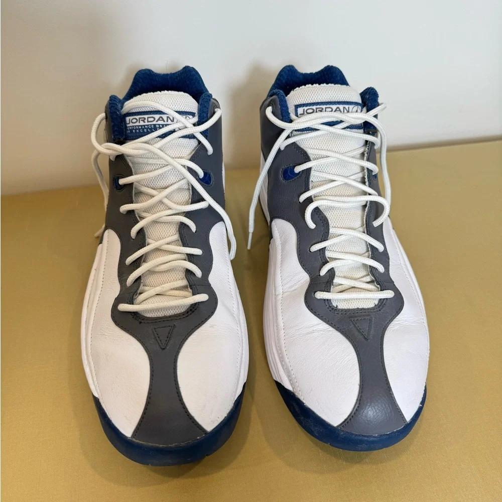 NIKE AIR JORDAN‎ JUMPMAN TEAM 1 WHITE/FRENCH BLUE-FLINT GREY- Size 11.5